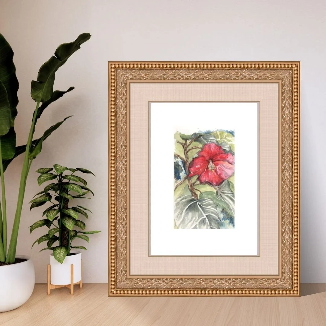 Magda Flower - Thespesia grandiflora - Flower Print
