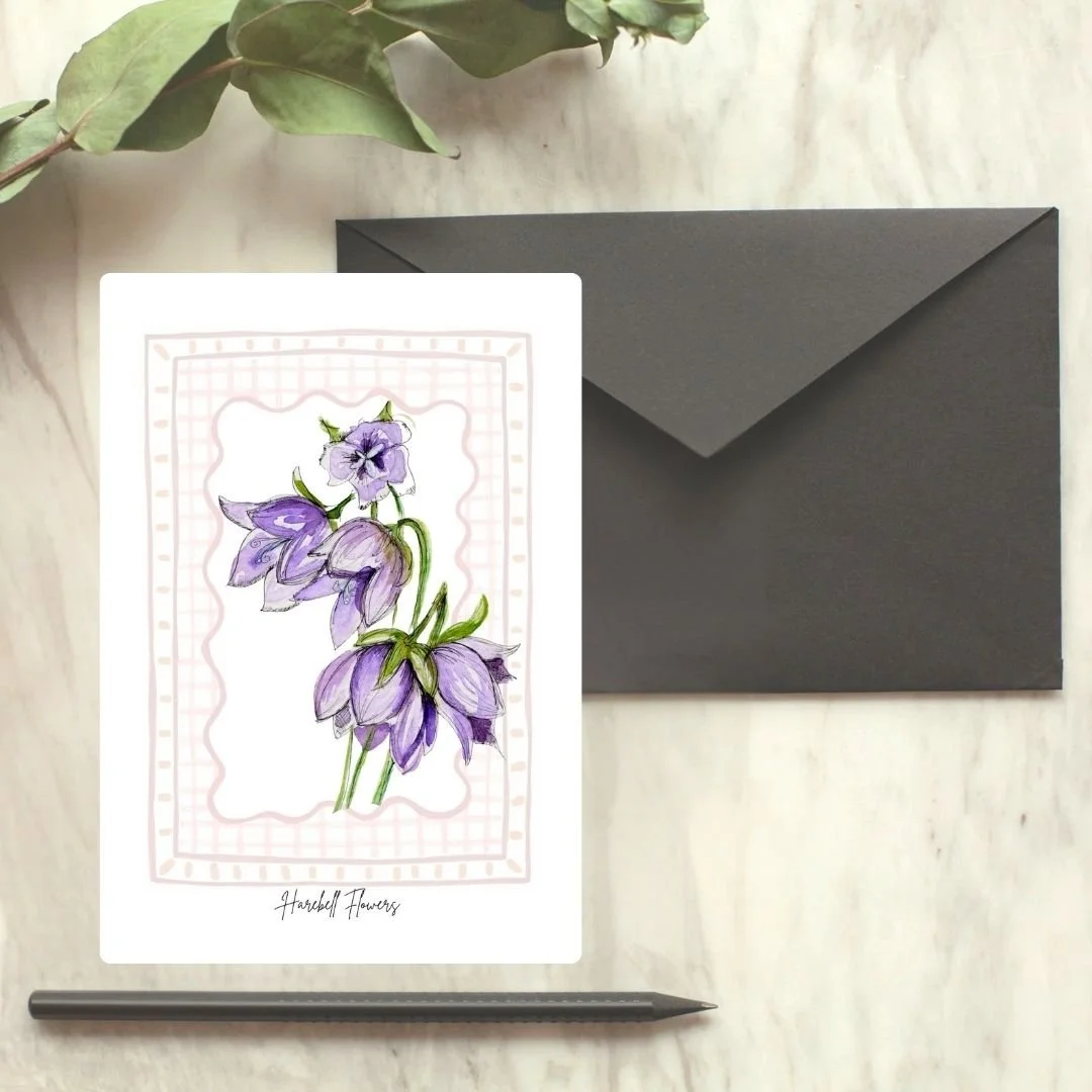 Harebell Wildflower Card - 2