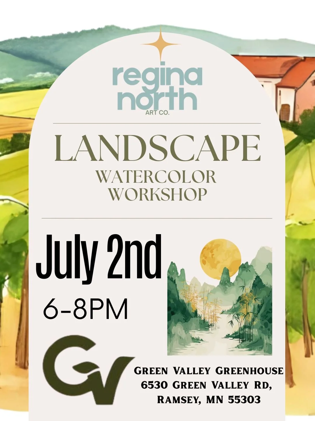 July- Landscape Watercolor Workshop