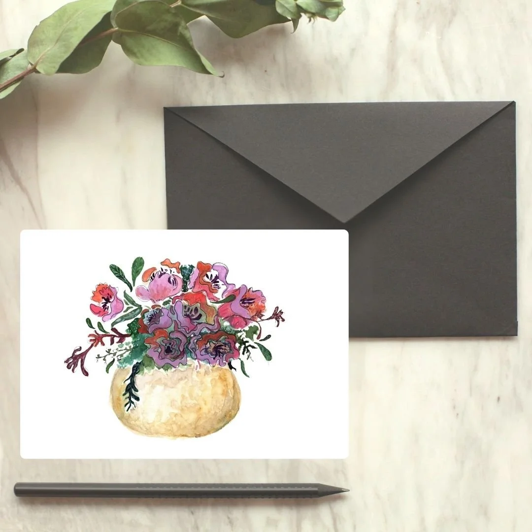 Abstract Bouquet Greeting Card