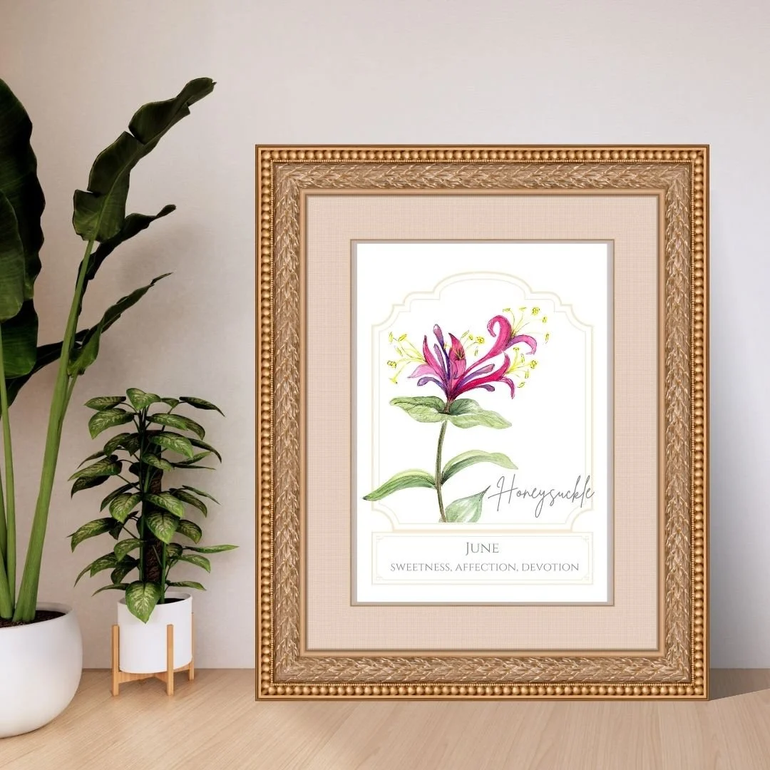 Birth Flower - June - Honeysuckle