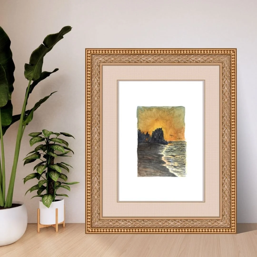 Sunrise Over Playa del Divorcio Beach - Landscape Fine Art Print