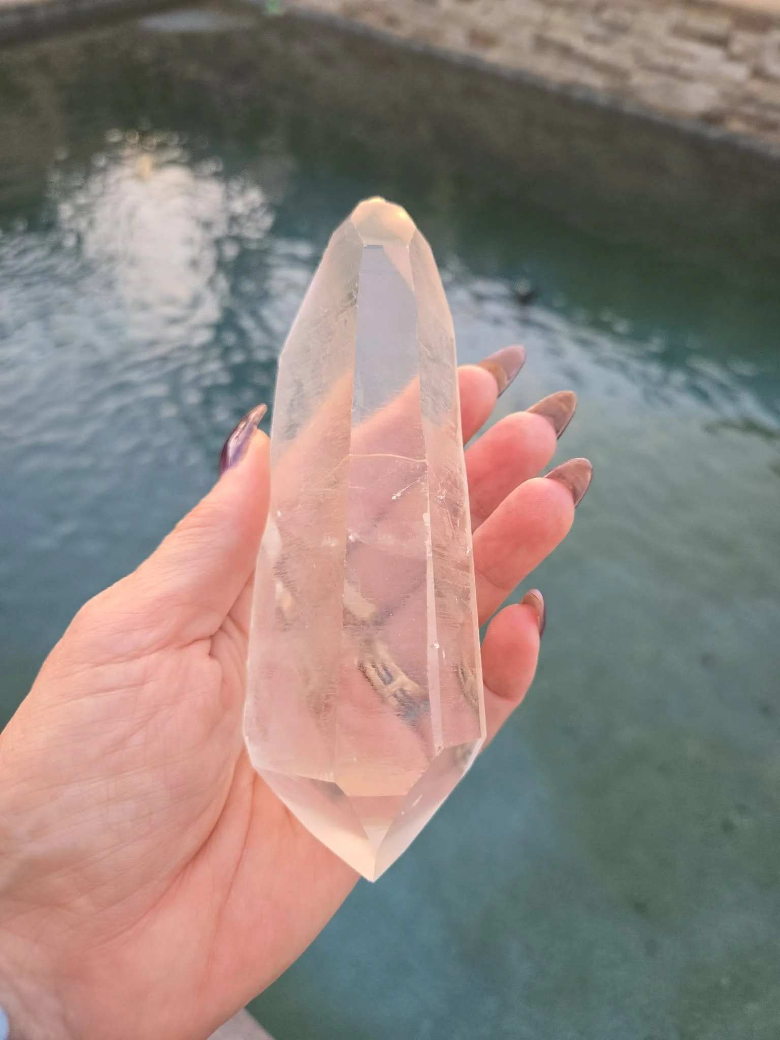 Lemurian Double Terminated Wand Small