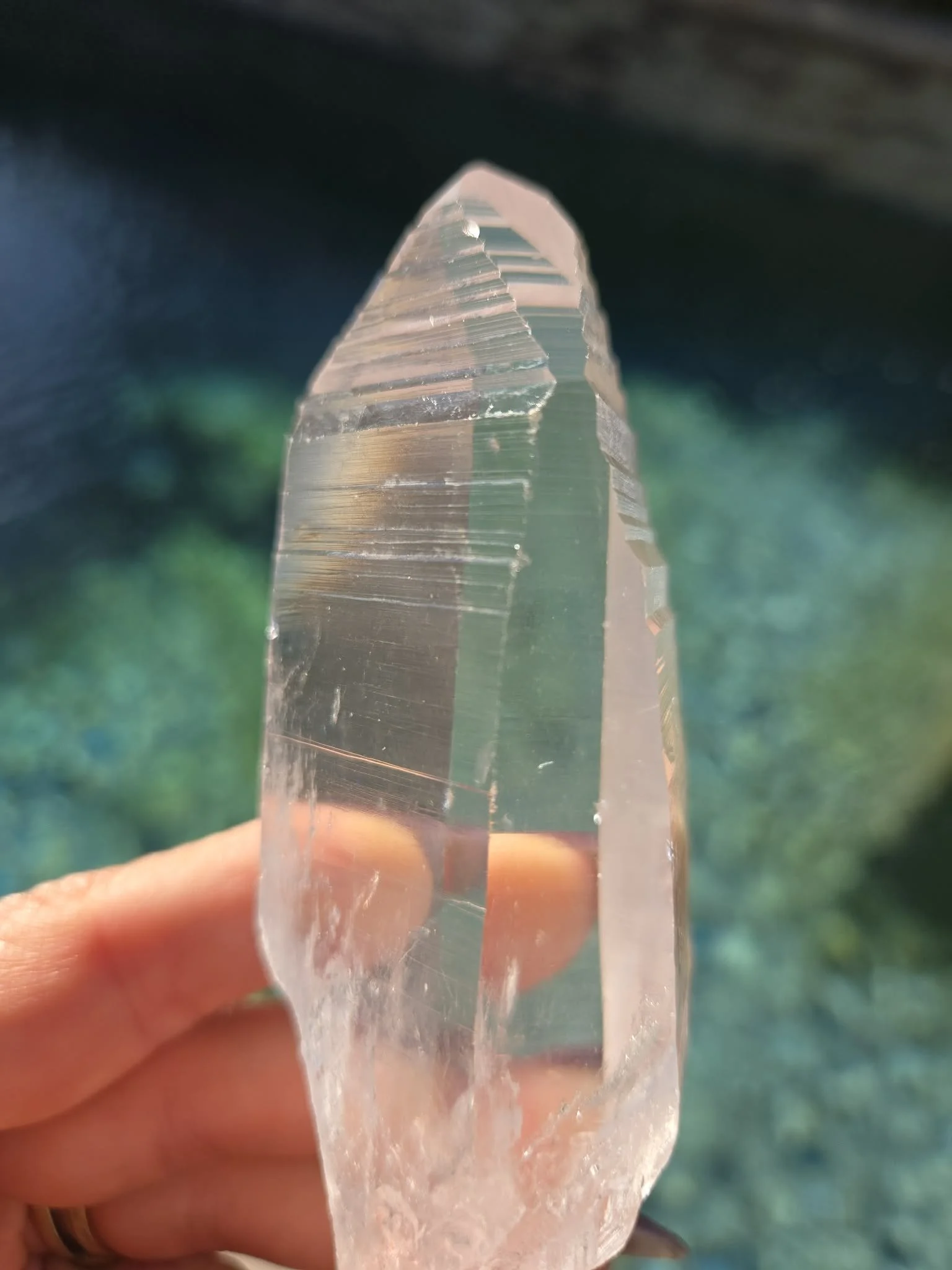 Silver Temple Heart Lemurian Wand