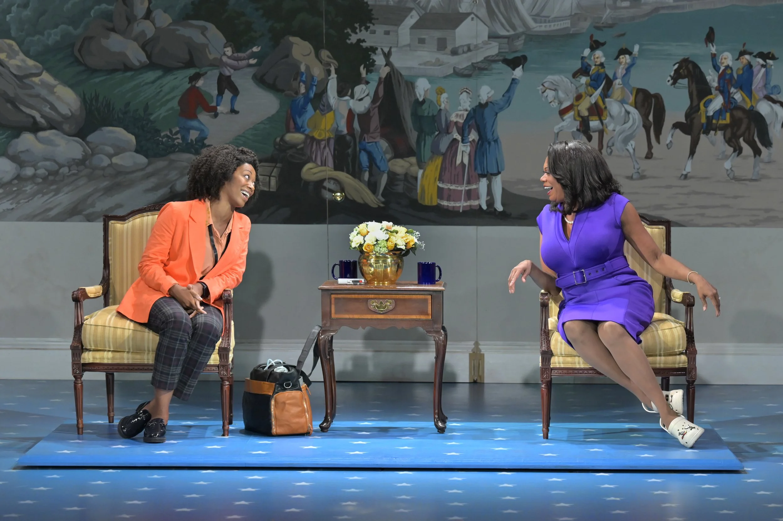 Best Potus Two Women In Front of Mural.JPG