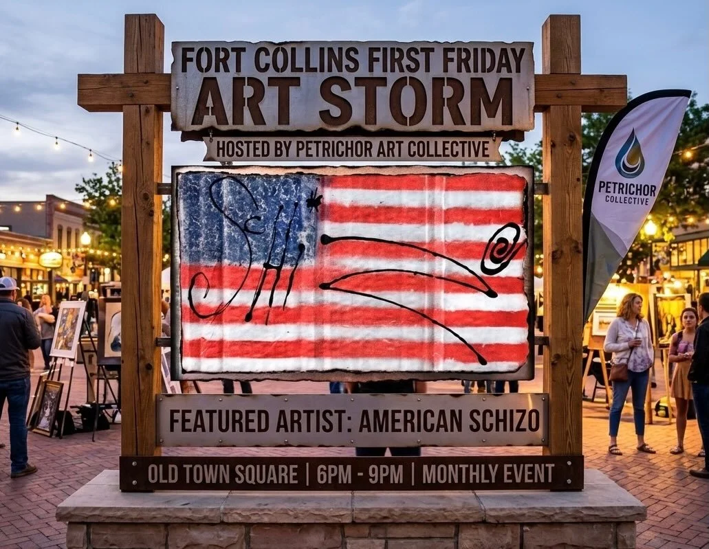 @petrichor_collective_  is taking over old town square. Don&rsquo;t be shy, come support local artists and get cultured.