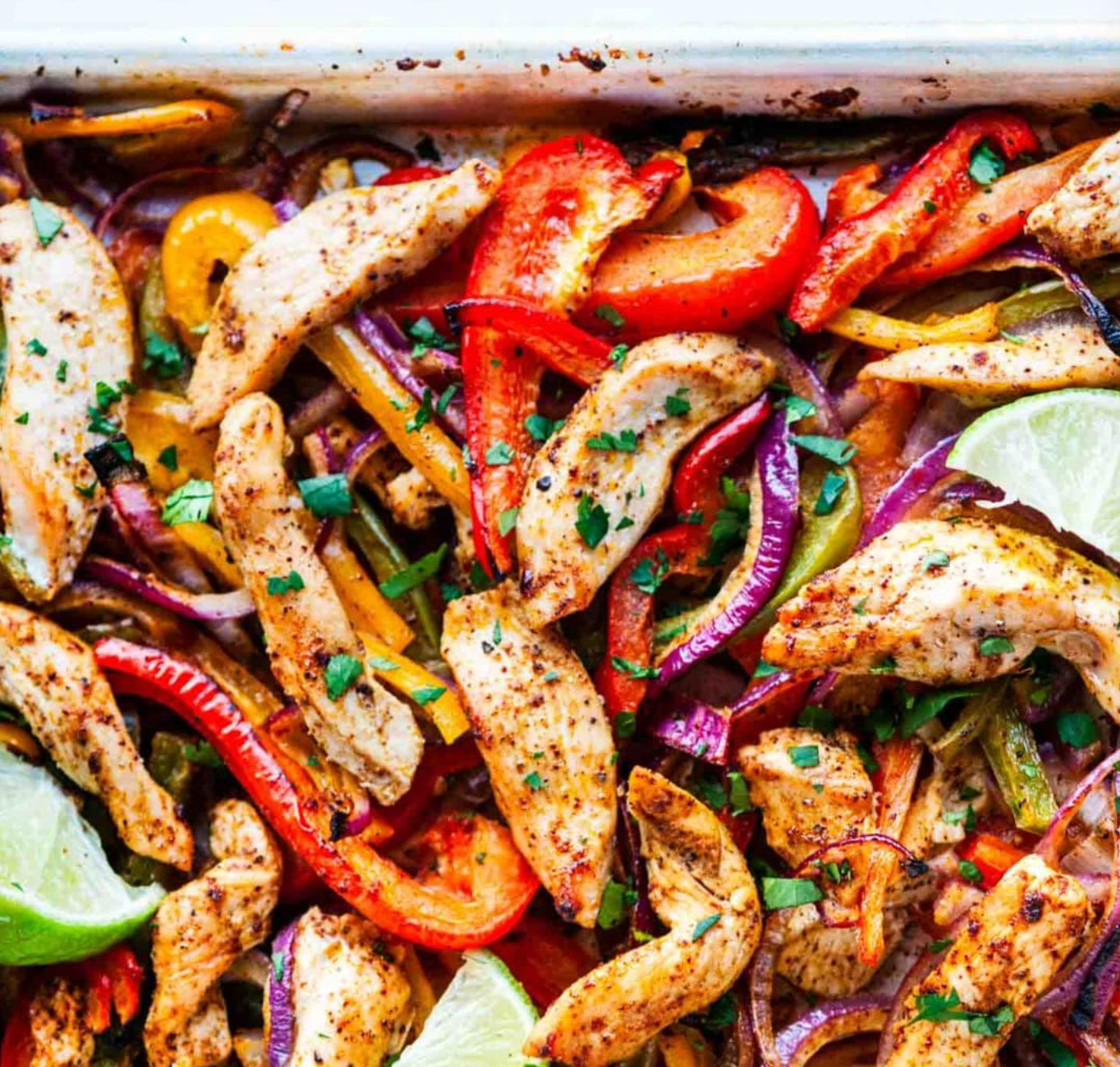 Sheet Pan Chicken Fajitas