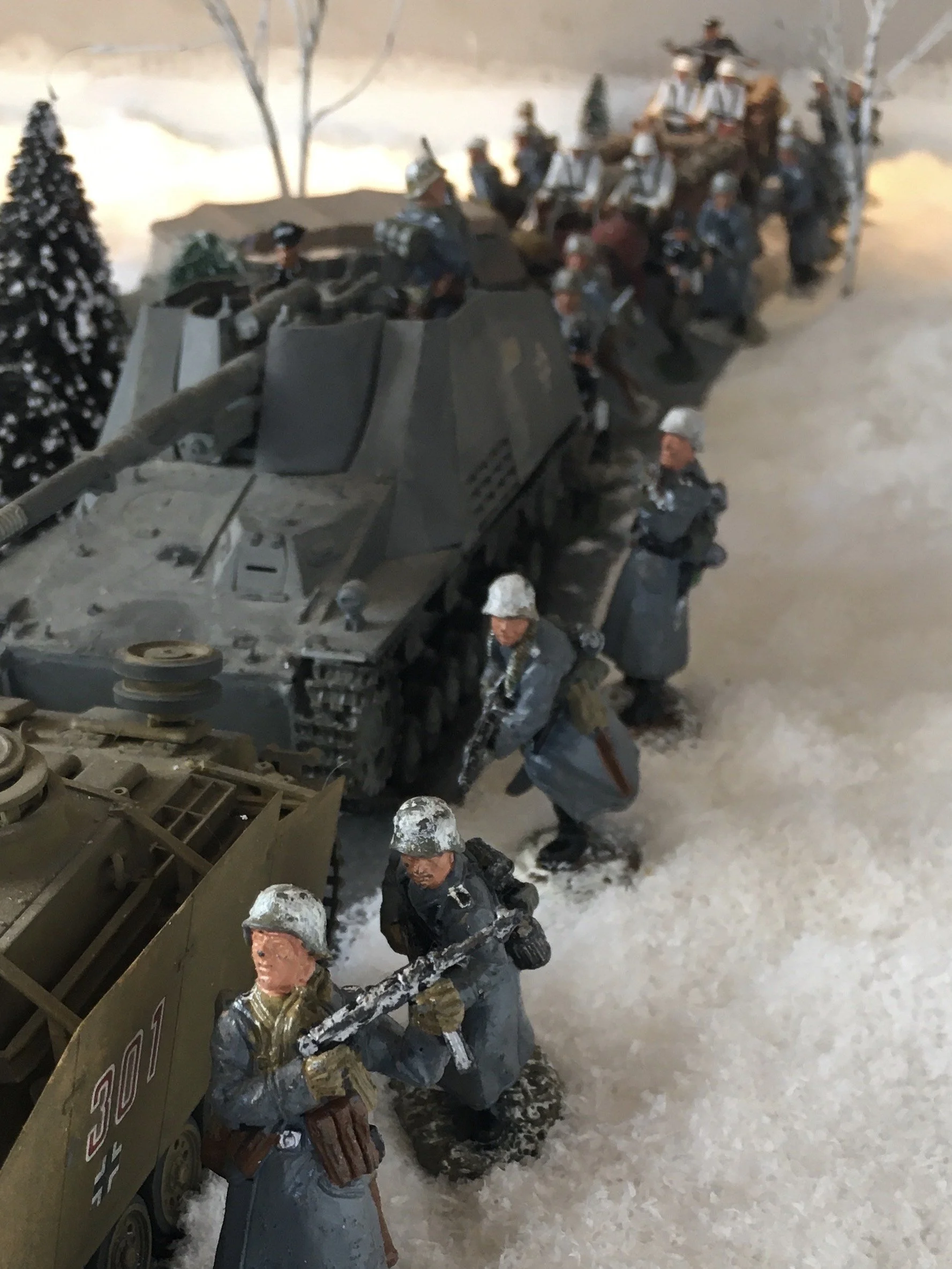 German spearhead tanks rumble down frozen forest roads—fifteen miles from Moscow and running out of time.