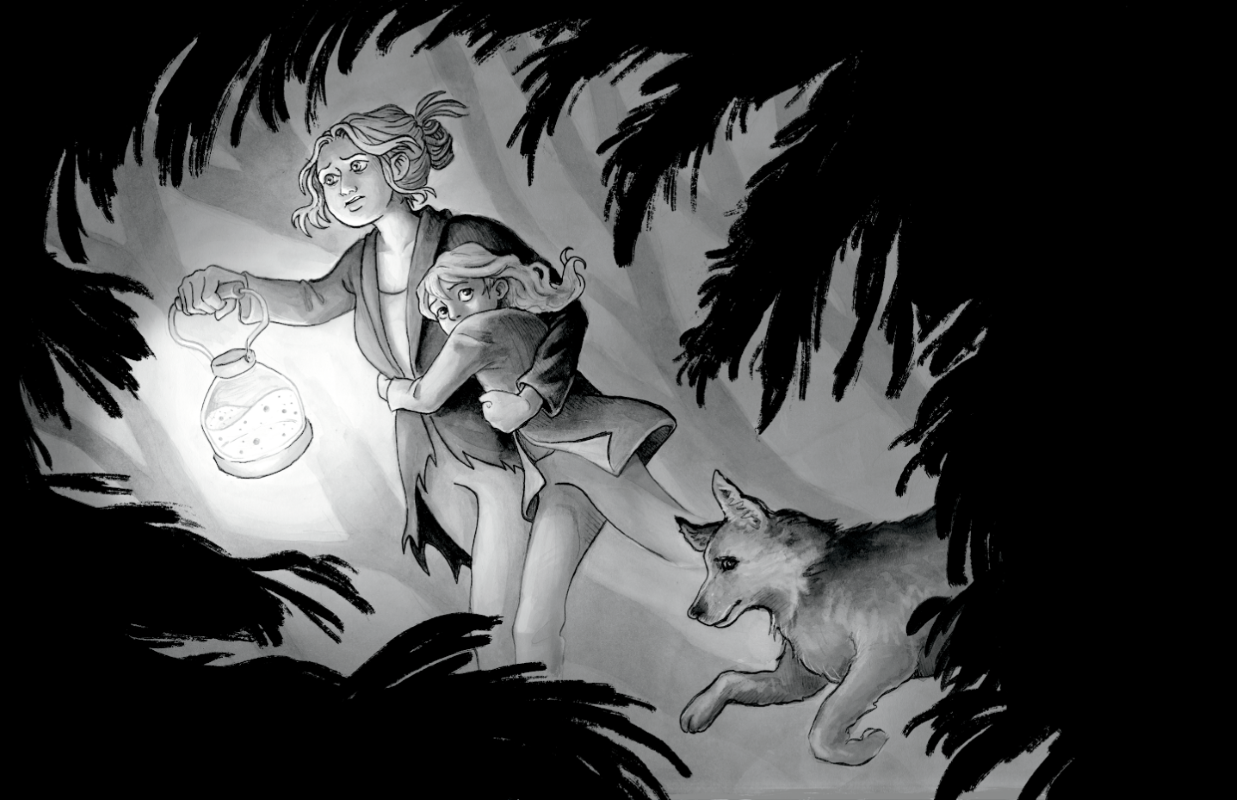 Through the Forest, Ink illustration