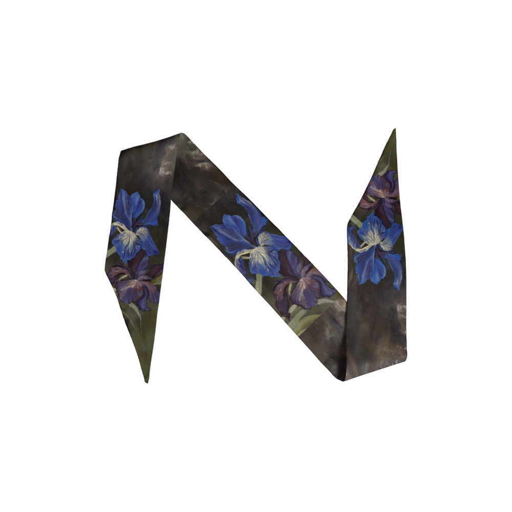 Iris Inspired Hair and Accessory Scarf