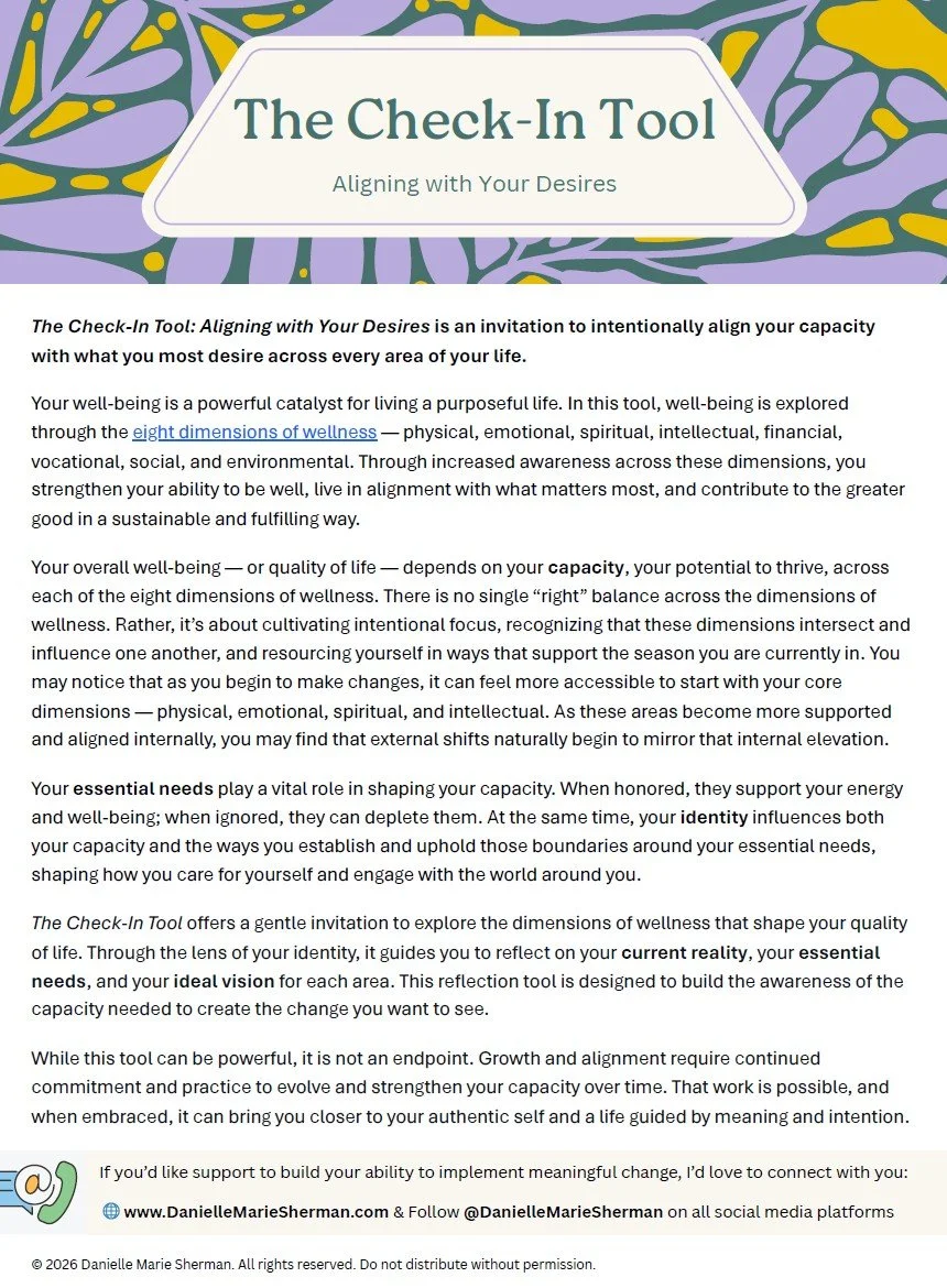 The Check-In Tool: Aligning with Your Desires