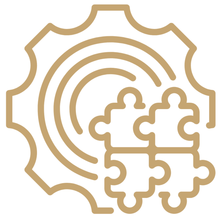 comprehensive services puzzle piece icon