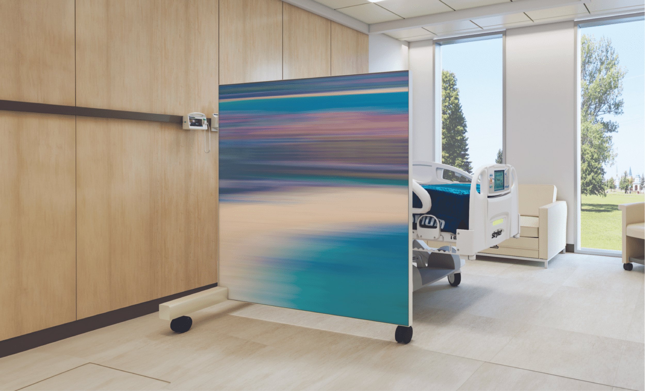Mossa Three Wheel Medical Divider
