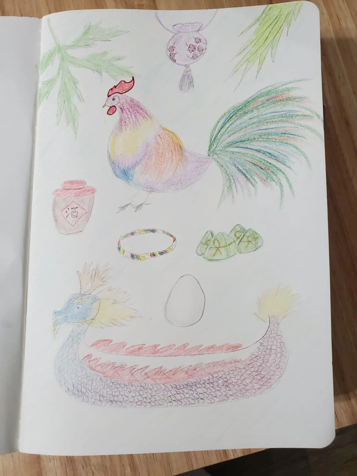 Drawing at Dragon Boat Festival. By Teresa, from Texas.
