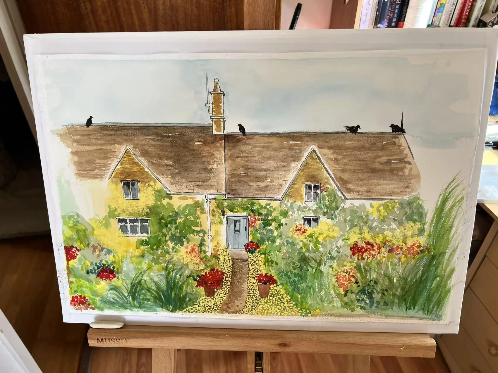 Watercolor - Spring Splendor. By Dr. Qing Chen. Submitted 20th March, Liverpool Univesity. 