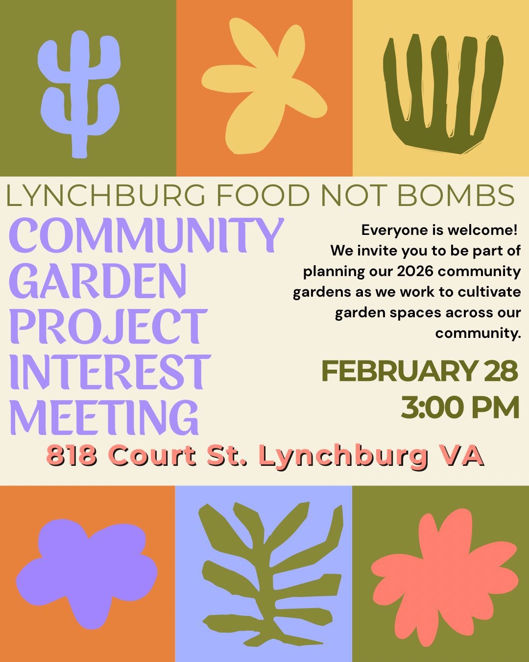 Community Garden Project Interest Meeting - Food Not Bombs
