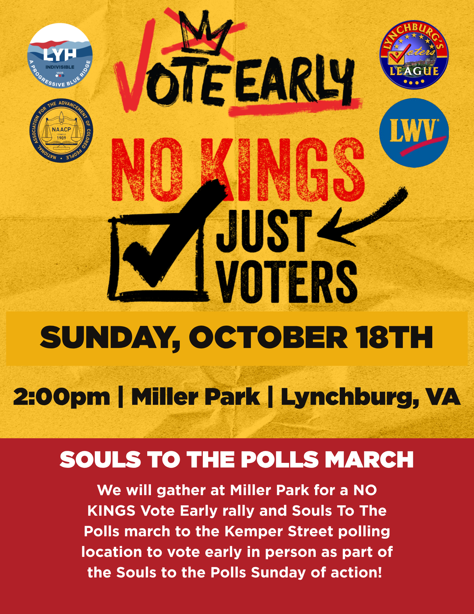No Kings - Vote Early