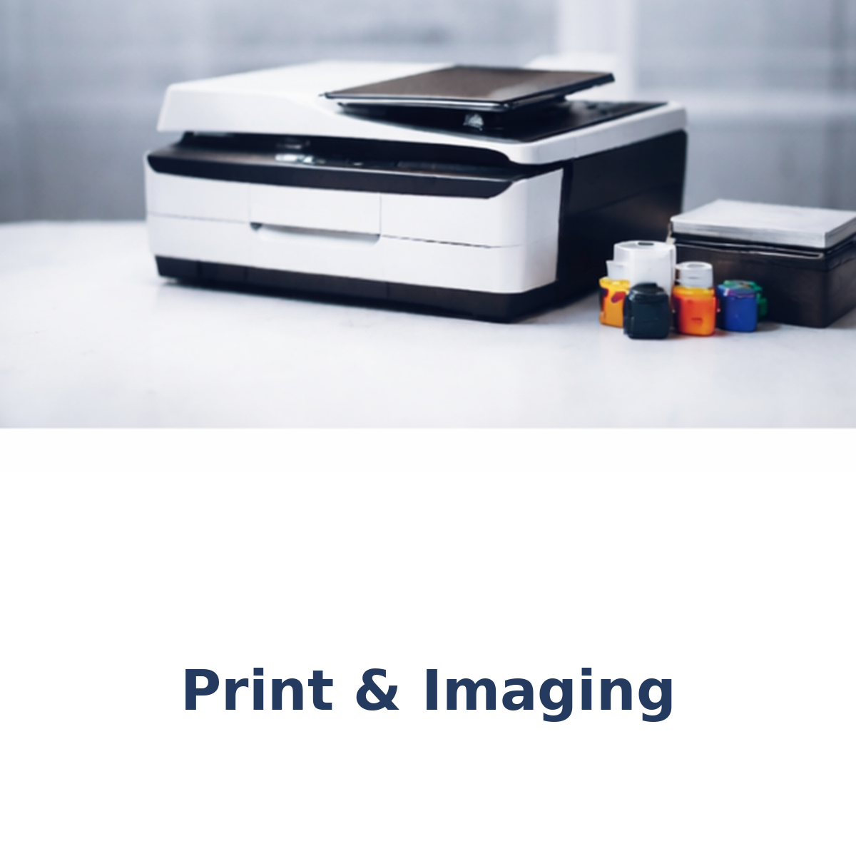 Professional print and imaging services for businesses featuring high-quality printing and modern office imaging equipment