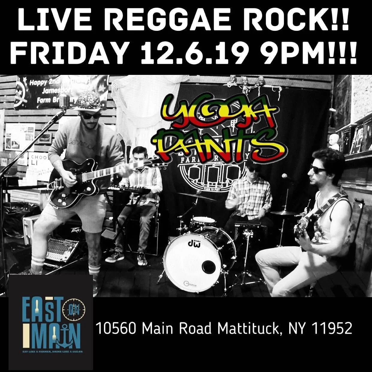 Come vibe with us tomorrow night! @nofoeastonmain 🤙🏼 Jams @ 9pm #eastcoastreggae #goodvibesonly #goodvibes #reggaemusic #longisland #hiphop #rock #babymakingmusic #malemodels