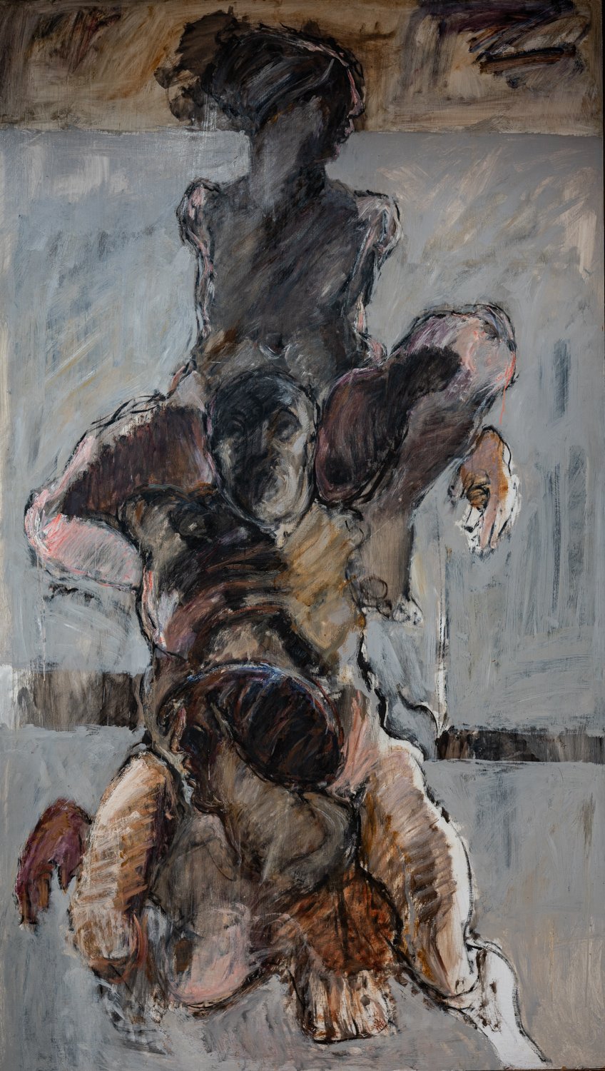 The bathers, 1965, 49 x84 in