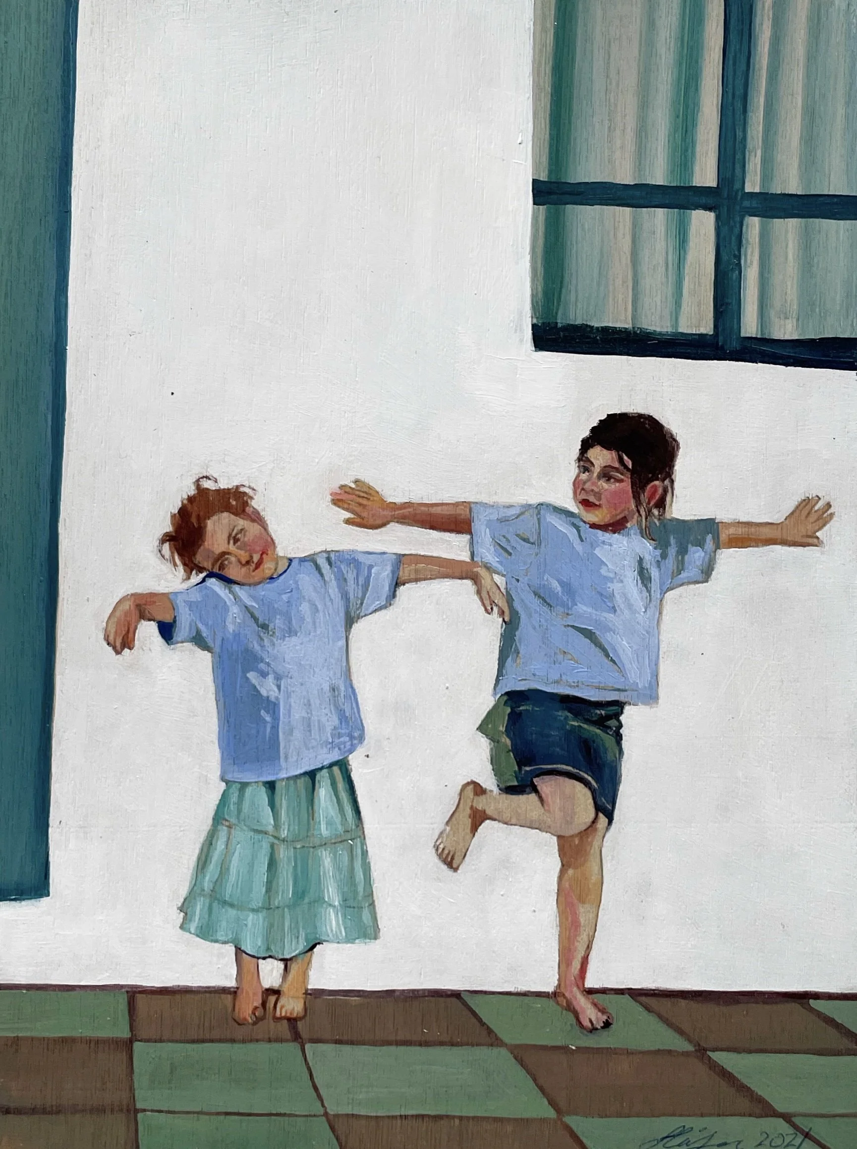 Lazarlings (2021) --- size --- acrylic on wood