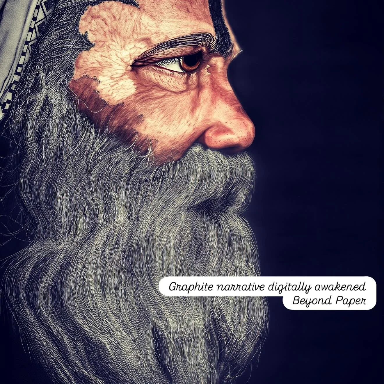 Graphite narrative digitally awakened!

A lot can change in a few months. 🔄

When I first finished this hyper-realistic graphite piece &ldquo;The Keeper of Wisdom&rdquo; for my &ldquo;My India&rdquo; series in the first half of 2025, it felt complet