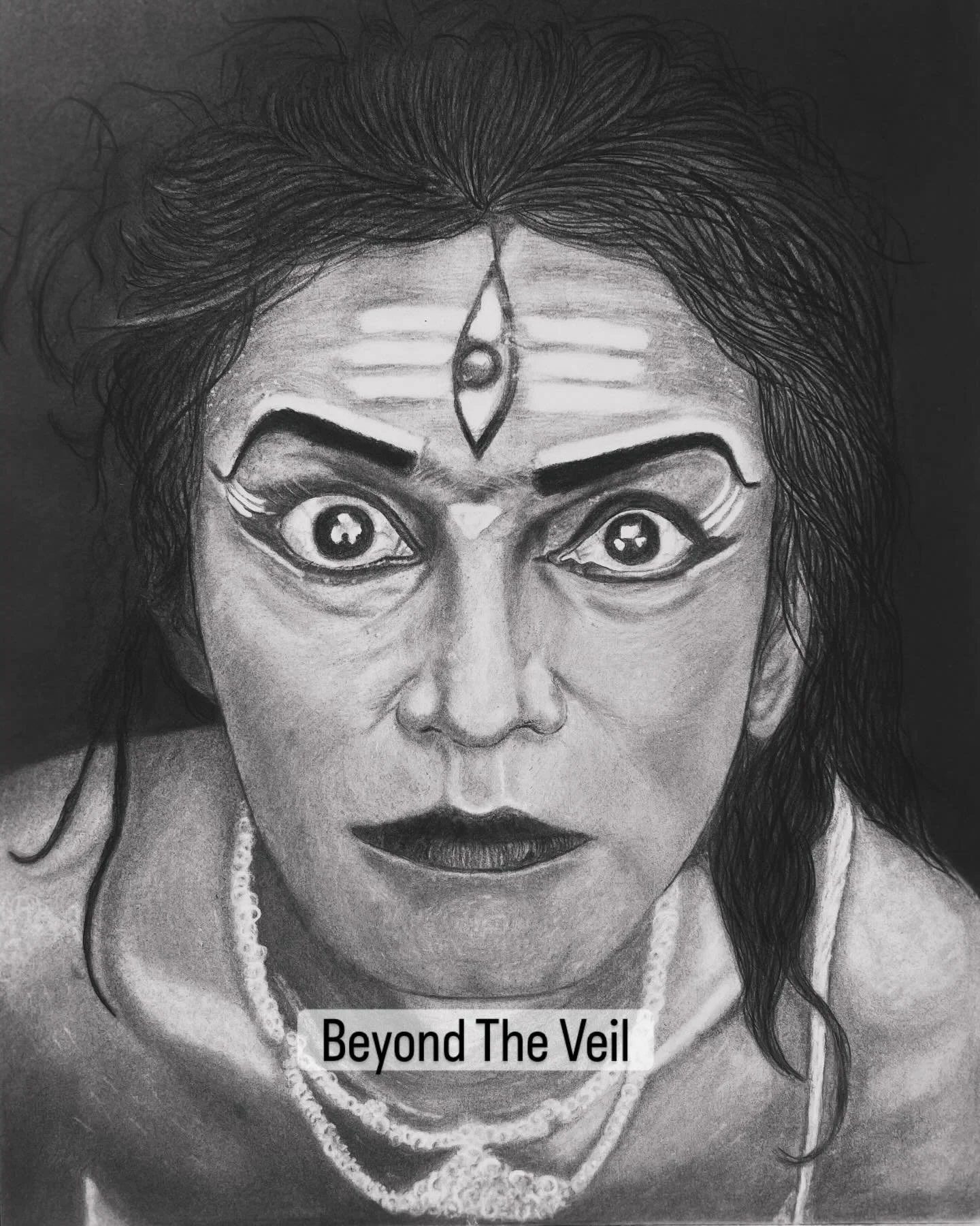 Title: Beyond the Veil 👁️✨
Medium: Graphite Pencil on Paper
Reference: Inspired by the photography of @vignesh_snaper
This piece has been a long journey for me. It is more than just a study in hyper-realism; it is a tribute to my roots.
The drawing 