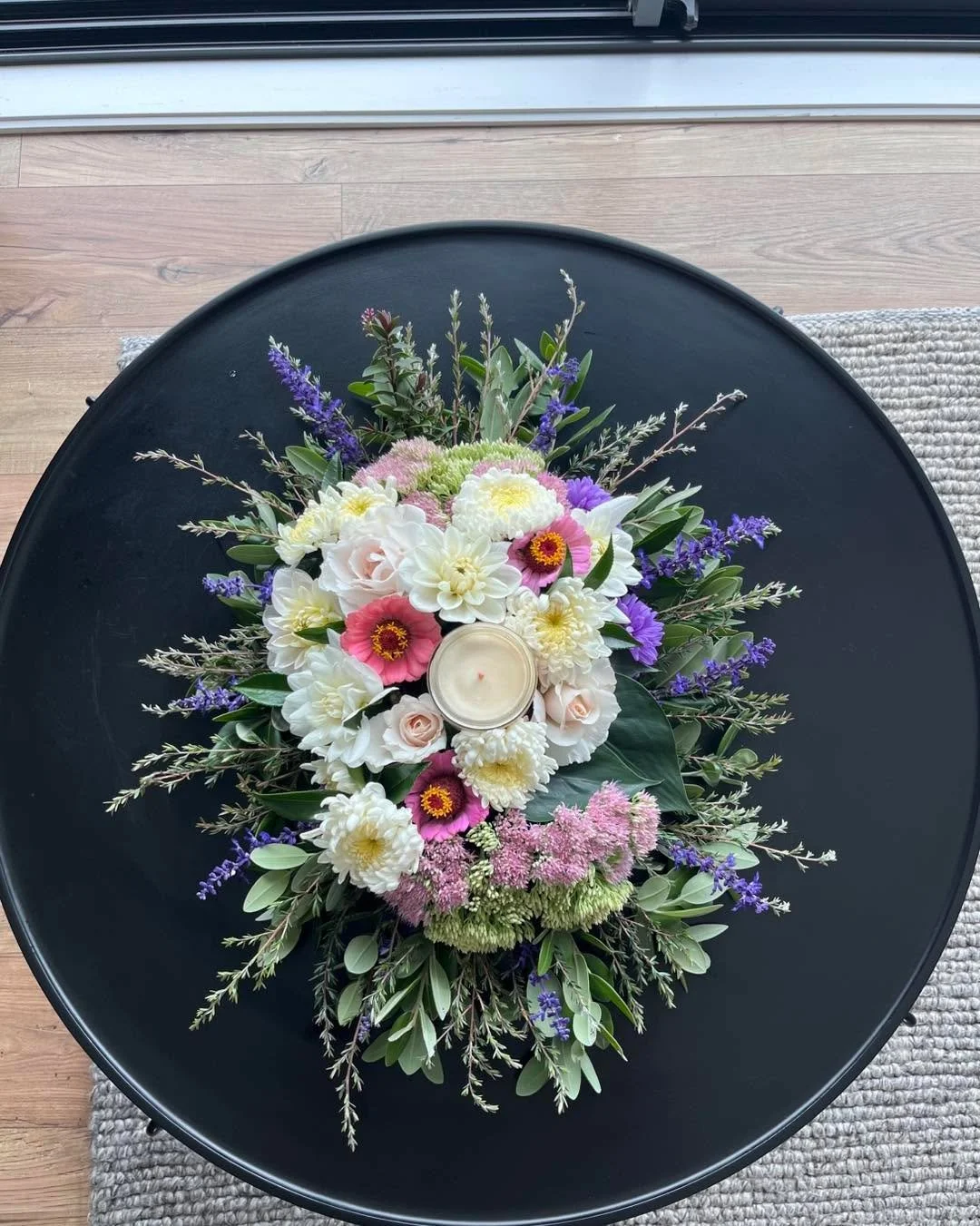 A sneak peak at what we will be creating at our third and final flower arranging workshop for the season - Flower Arranging 103: Creating a Floral Centrepiece. Working with floral foam, flowers and foliage we will be making artworks that will be the 