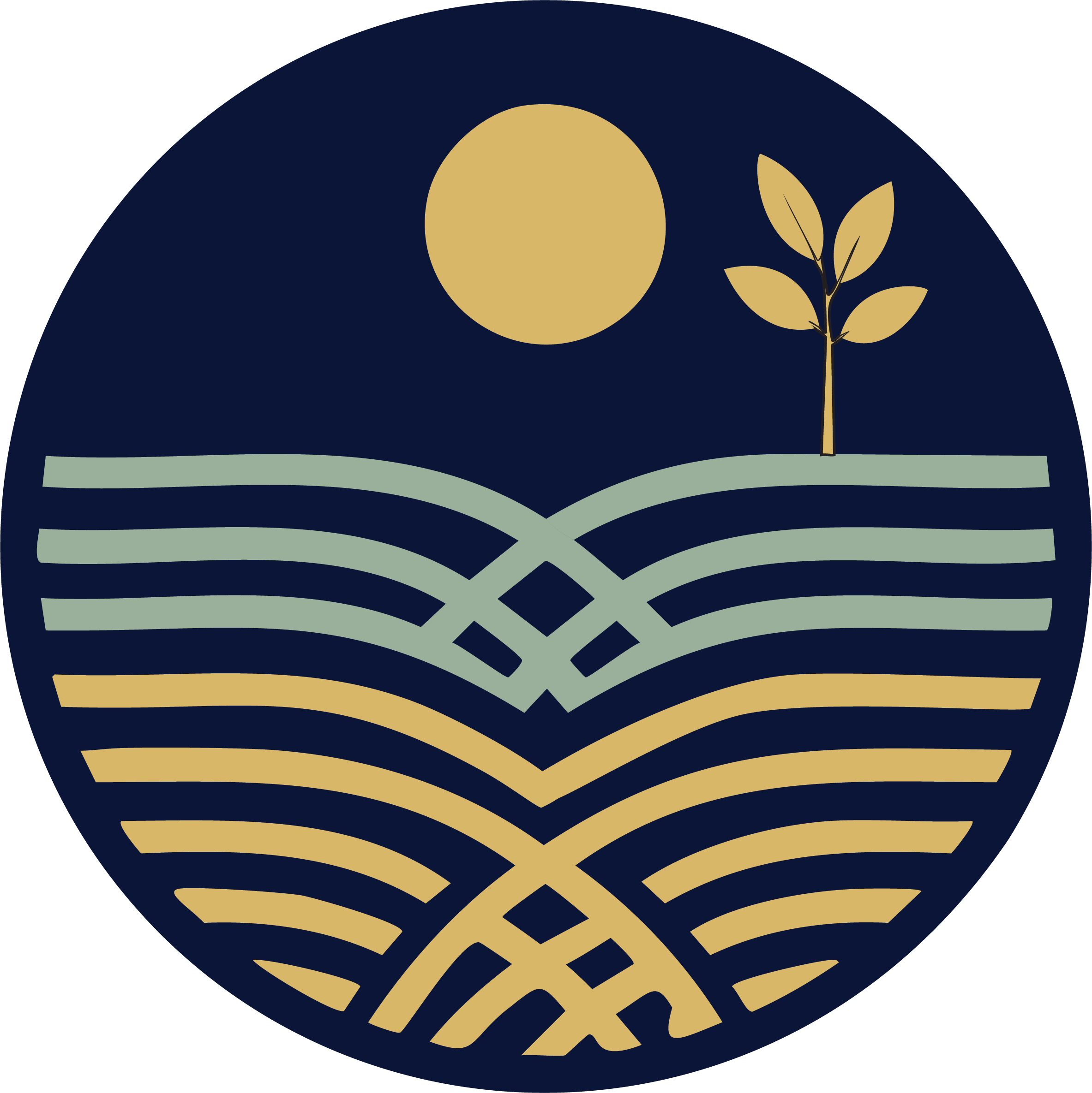 Sanchez Business Services logo featuring a stylized landscape with flowing fields, a rising sun, and a growing tree, symbolizing stability, growth, and long term guidance.