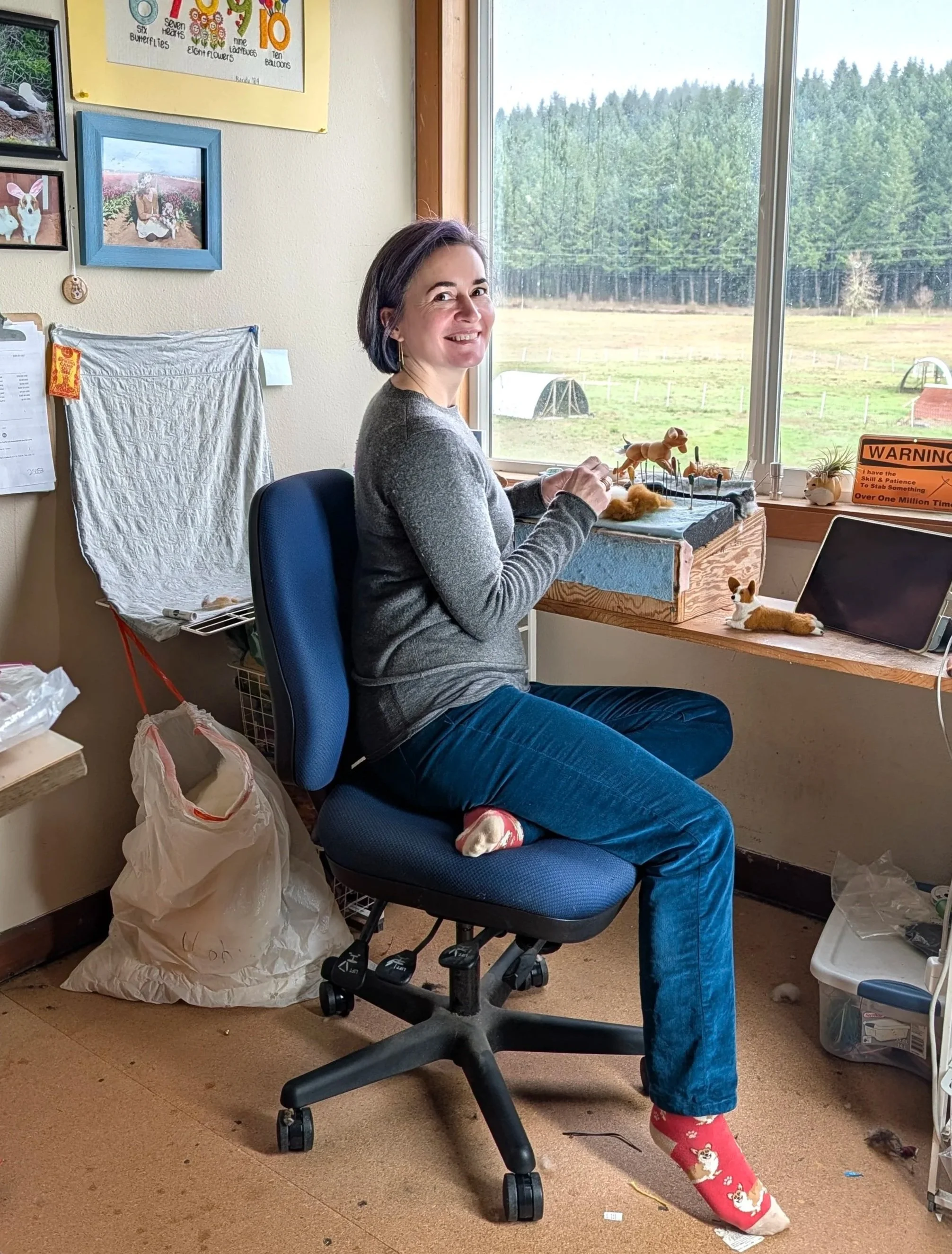 Miranda Rommel in her Oregon studio