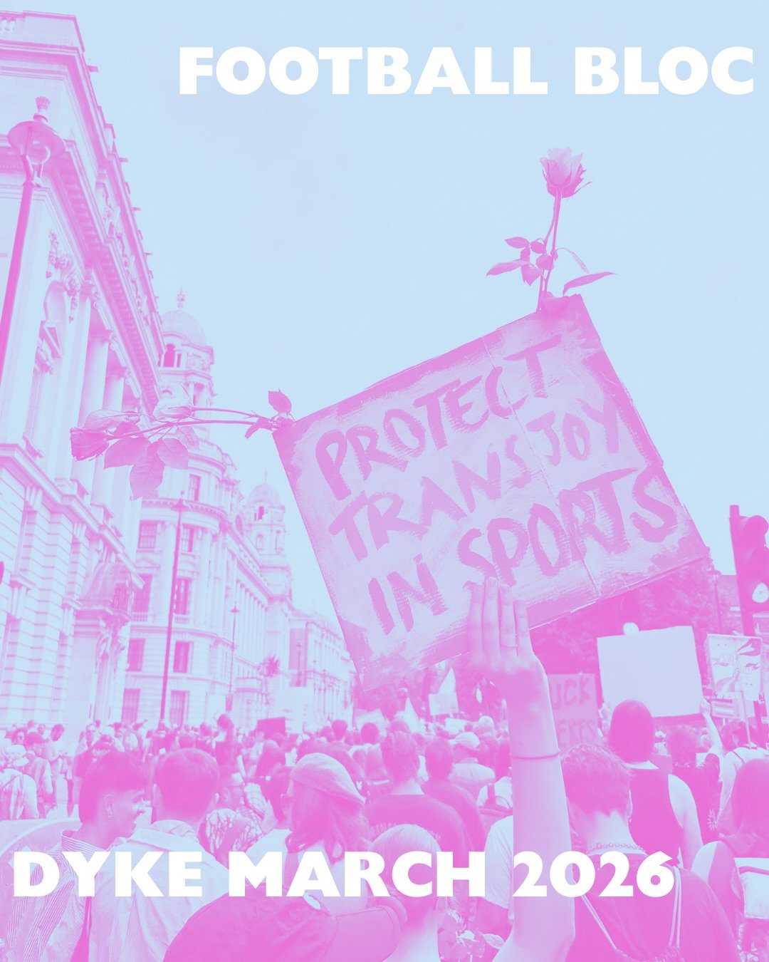 JOIN THE FOOTBALL BLOC AT D&Yuml;KE MARCH 2026 🏳️&zwj;⚧️🩷🩵

📆 20th June 
📍⏱️ Location &amp; time tbc
📱 Join the WhatsApp group via the link in bio 

Bring your teammates, your banners and your energy to show that queer women footballers support