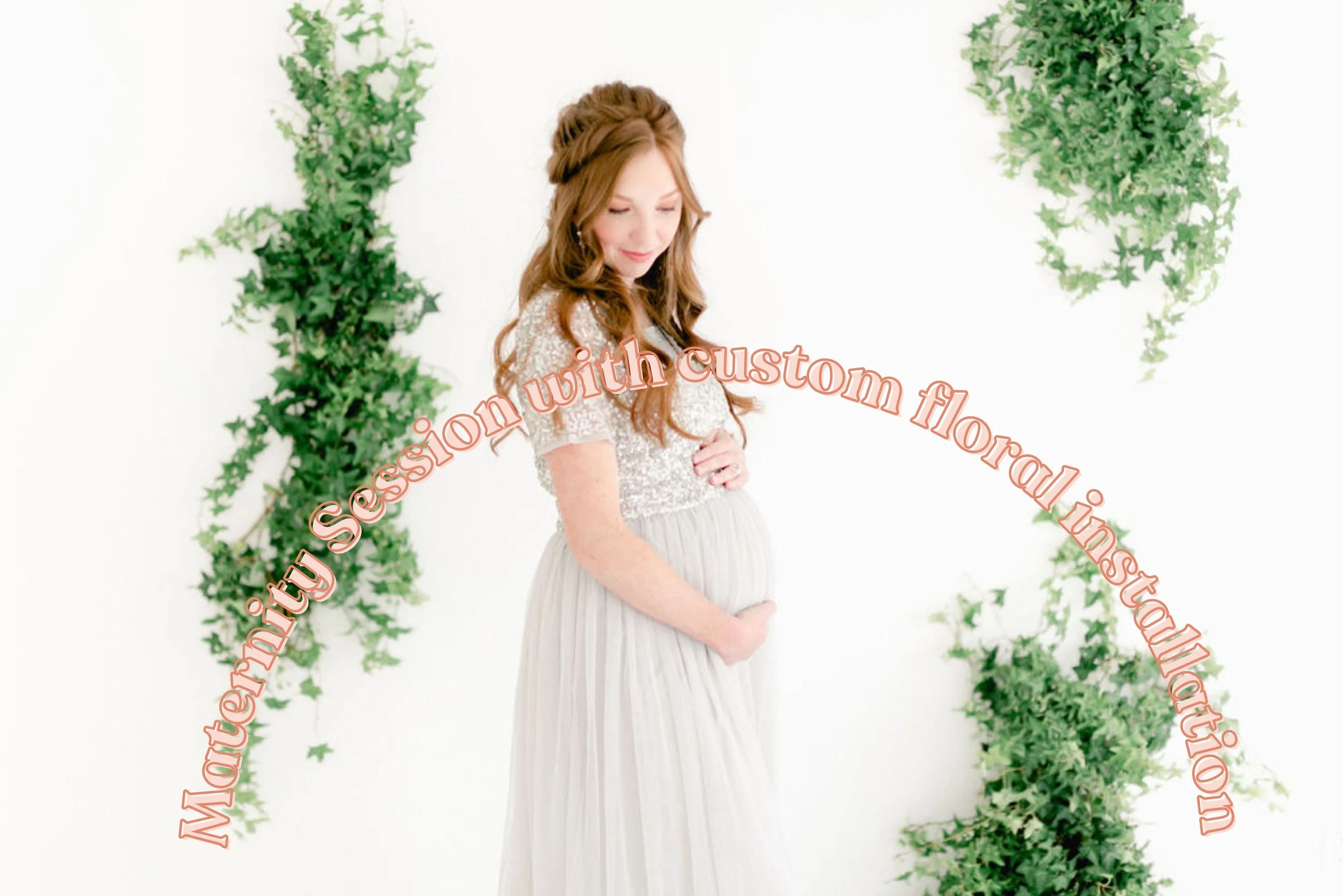 An Editorial Maternity Session with Floral Installations