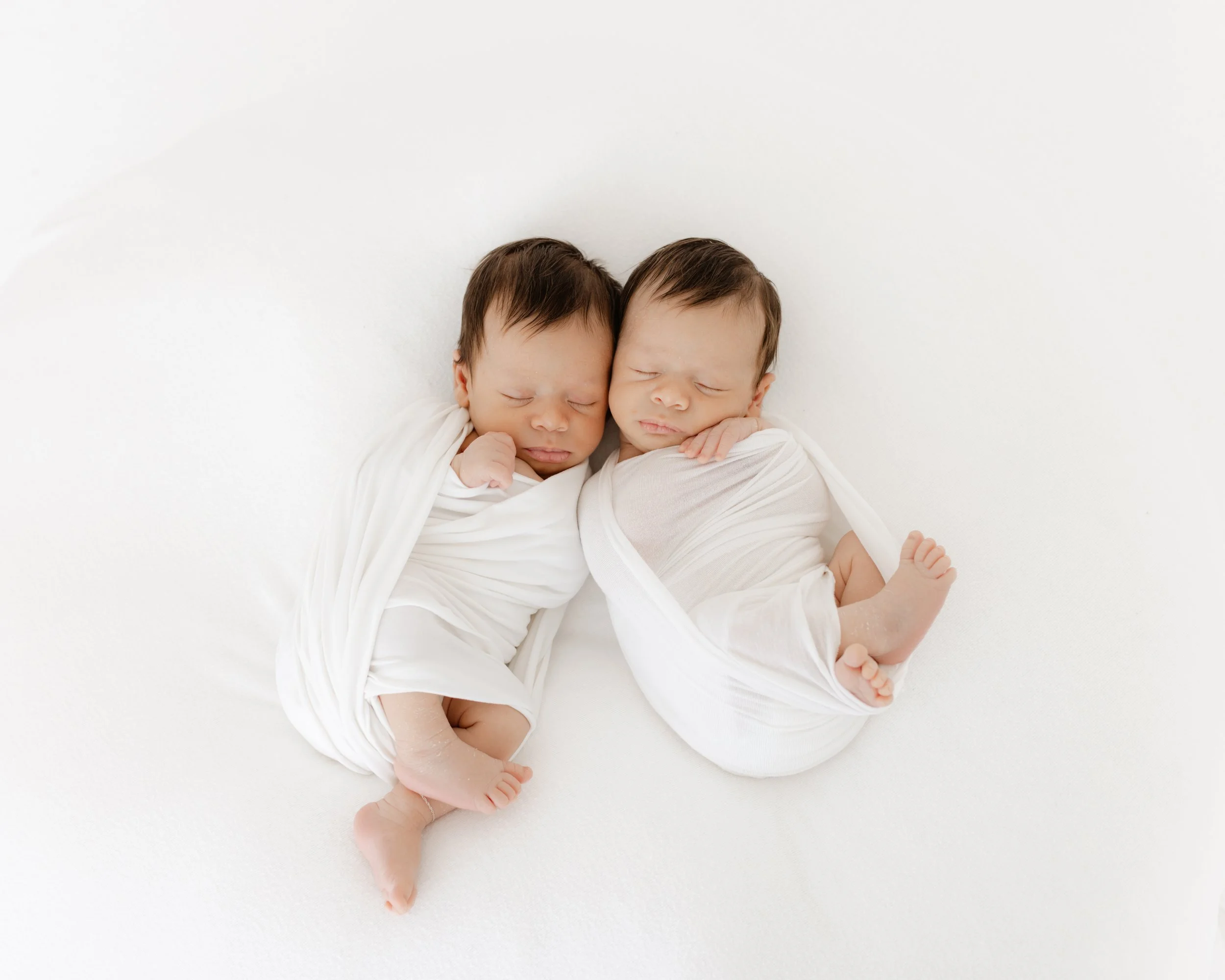 Twin Newborn Session in Studio