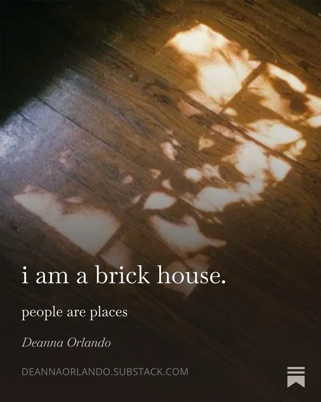 I believe people are places. 

if you also feel like your childhood home(s), I think you&rsquo;ll agree🏡

substack now live. 
link in bio.