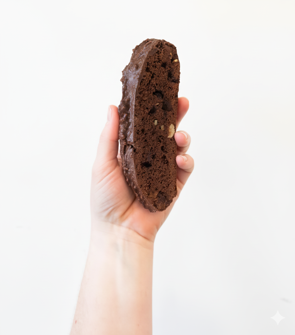Triple Chocolate Hazelnut Biscotti