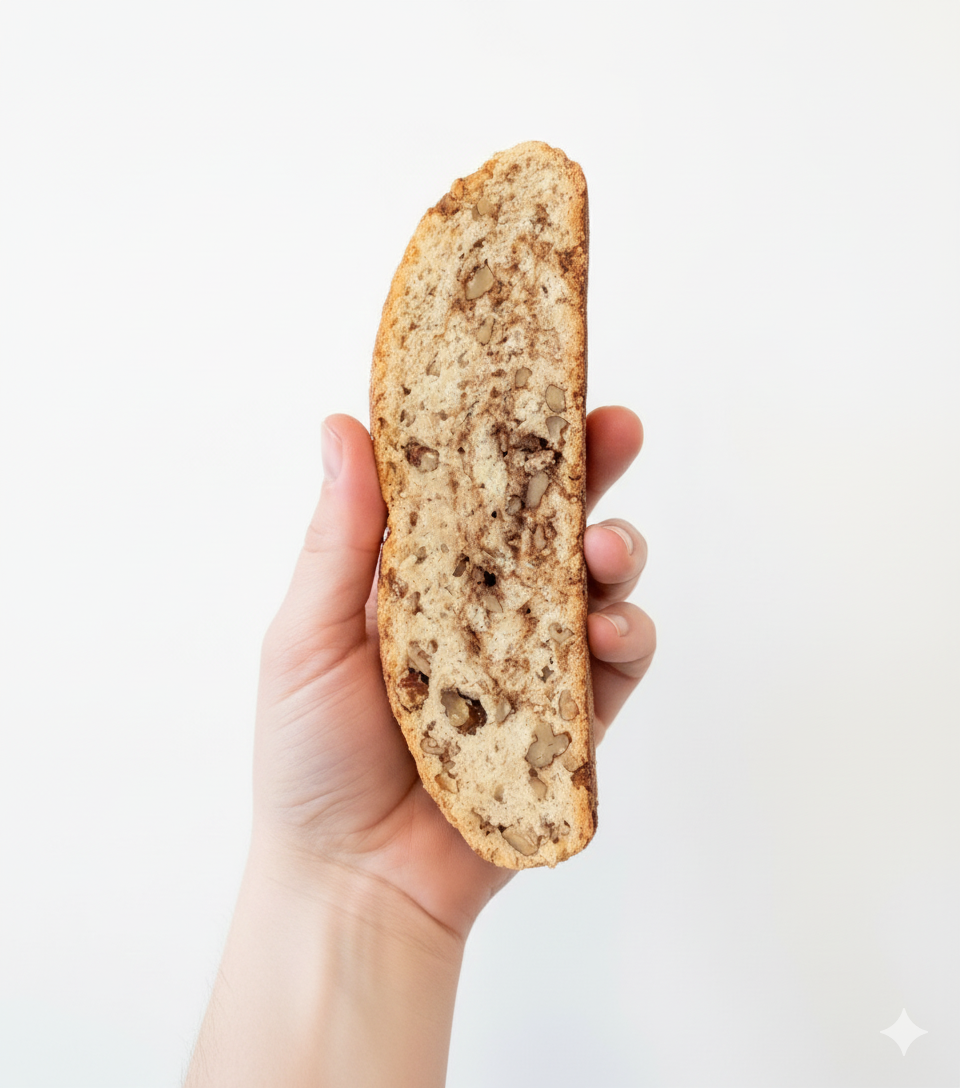 Spiced Pecan Swirl Biscotti