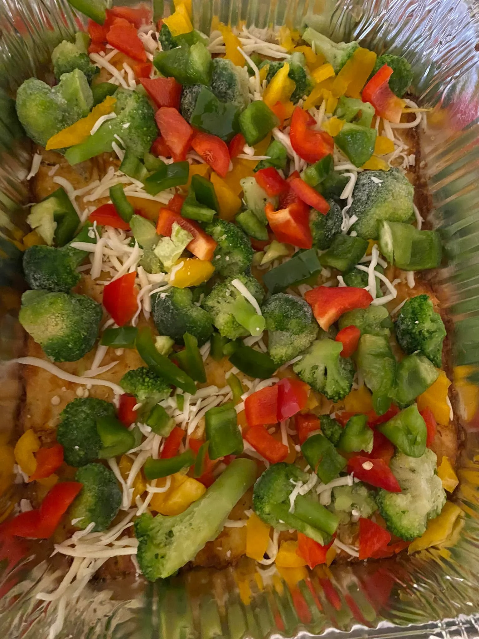 Quiche with vegetables and cheese