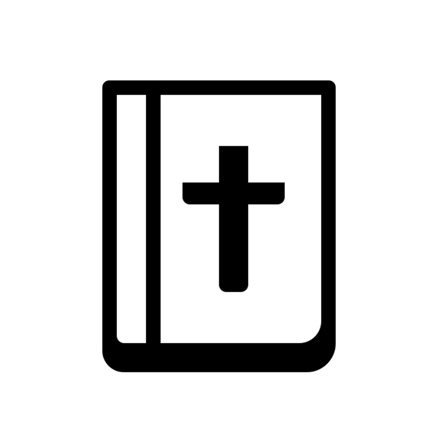 Bible with cross