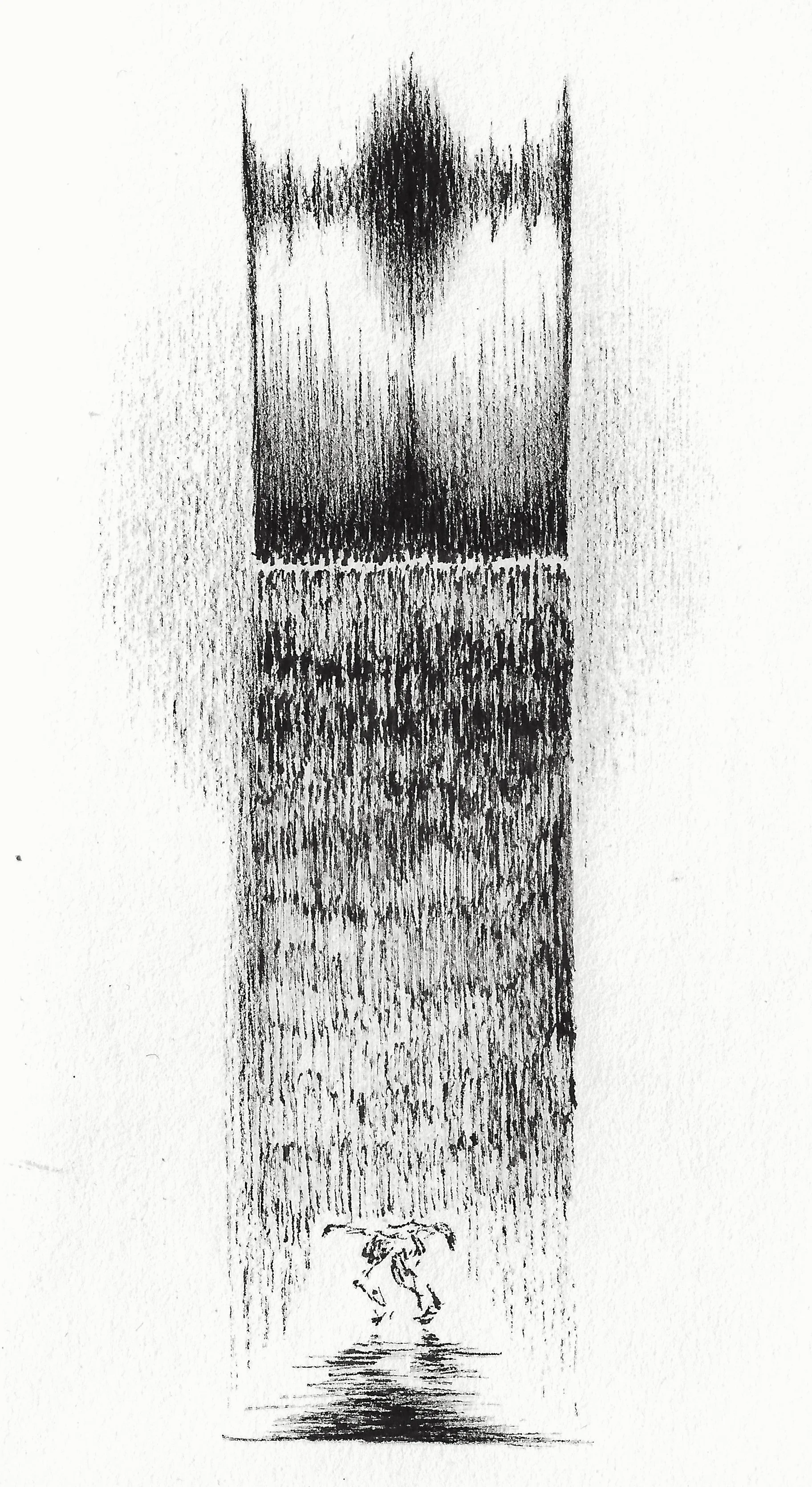 4 x 6 in, ink pen on paper, 2021