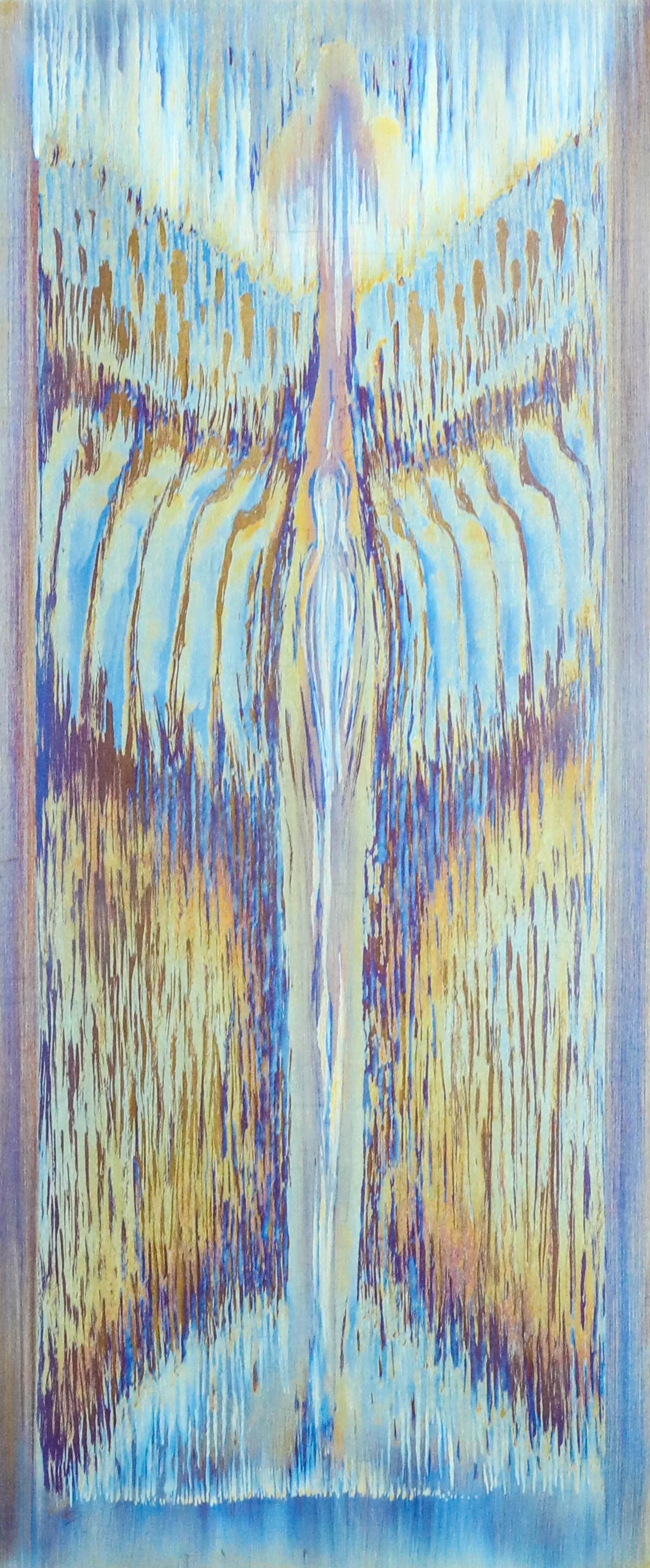 Call Another of its Kind, Electricity on Titanium, 5.5 x 12 inches, 2024