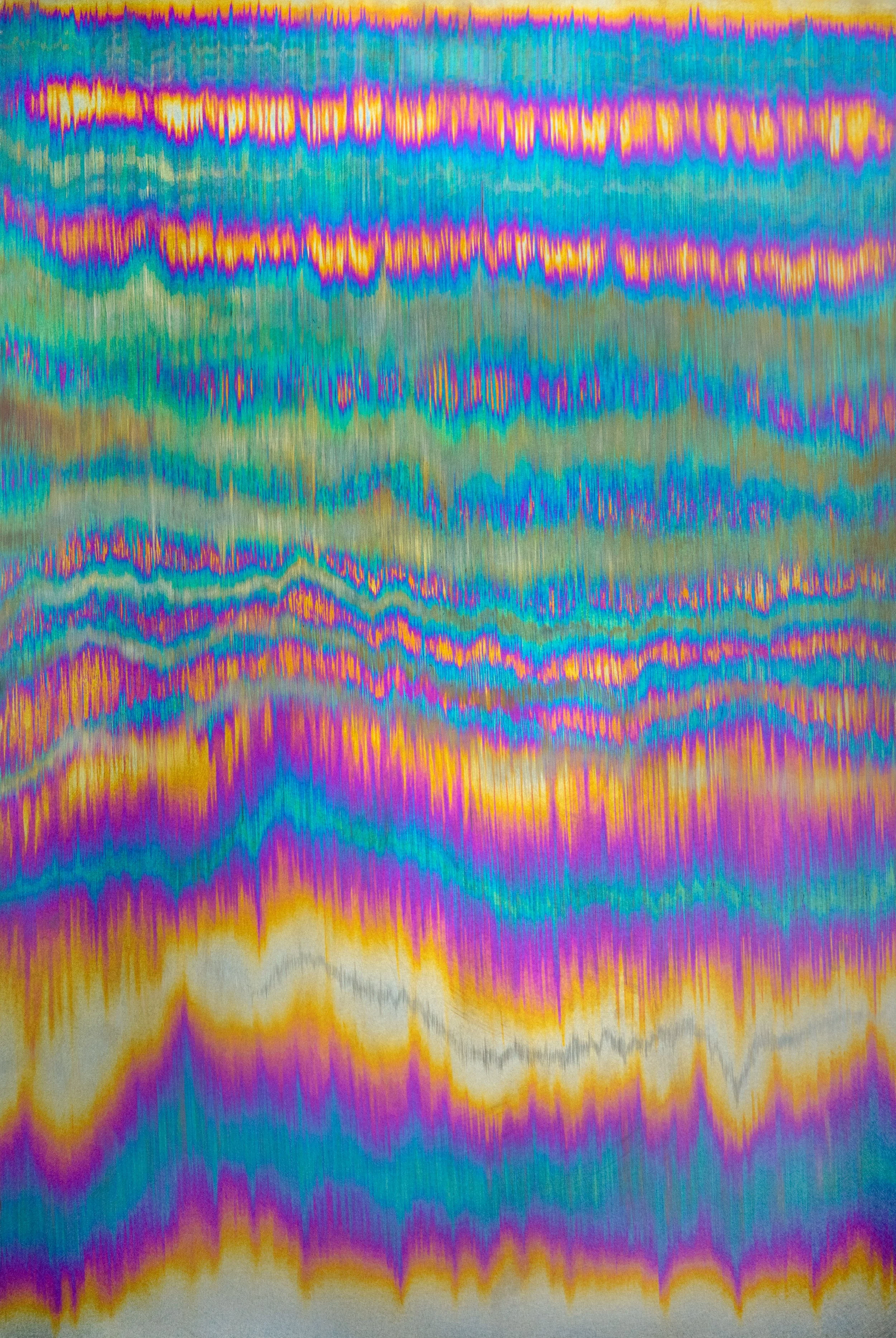 Canon, Electricity on Titanium, 24 x 36 inches, 2025