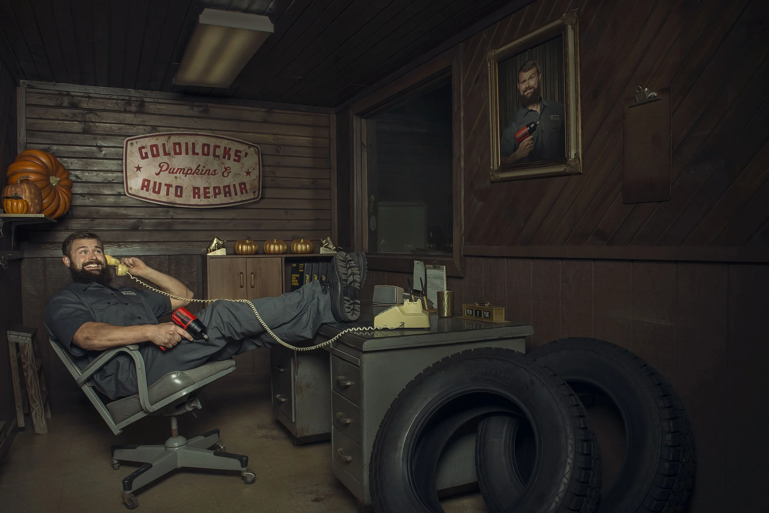 Page 11 : "And with that, Goldilocks and his new Snap-on PT850 air impact Lived happily well into the next stage of his career - when he bought his own garage specializing in converting pumpkins into motor carriages. But that's a whole other story." 