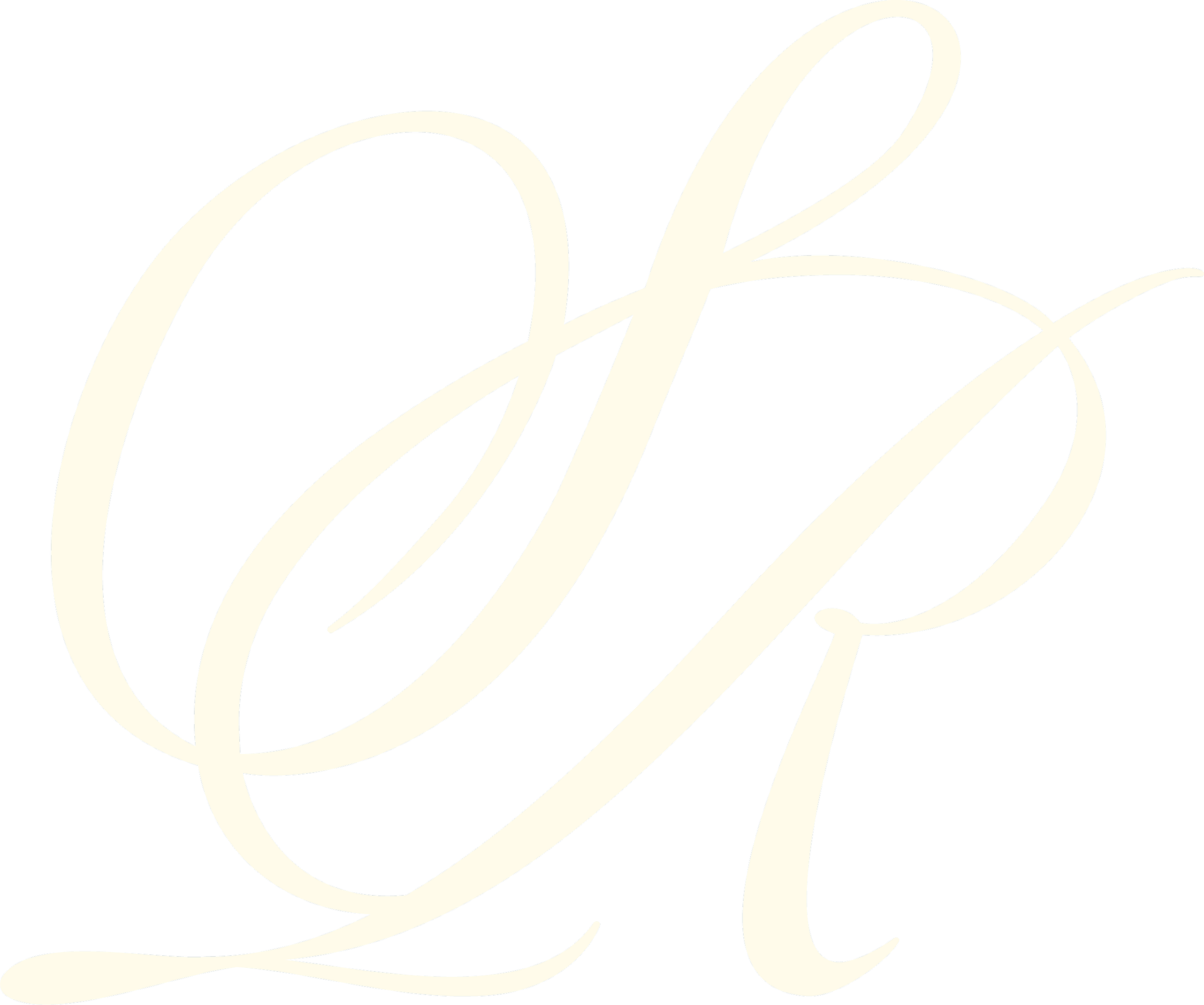 Elegant white monogram of the letters 'S' and 'R' on a video background.