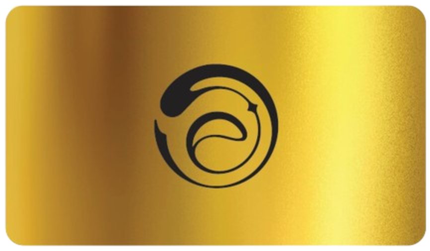 Close-up of a black cigarette lighter icon on a gold background.