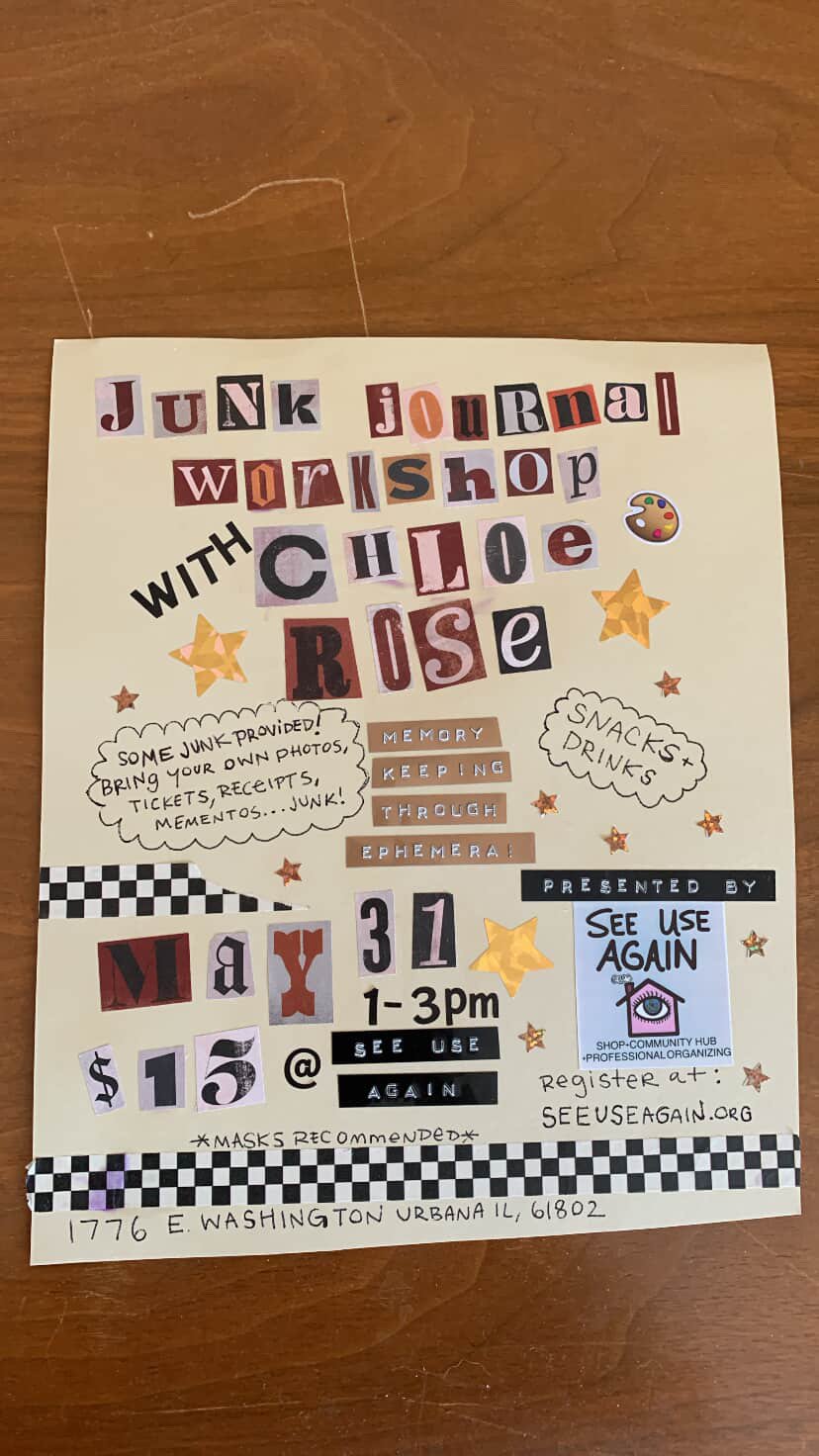 Junk Journaling Workshop taught by Chloe Rose