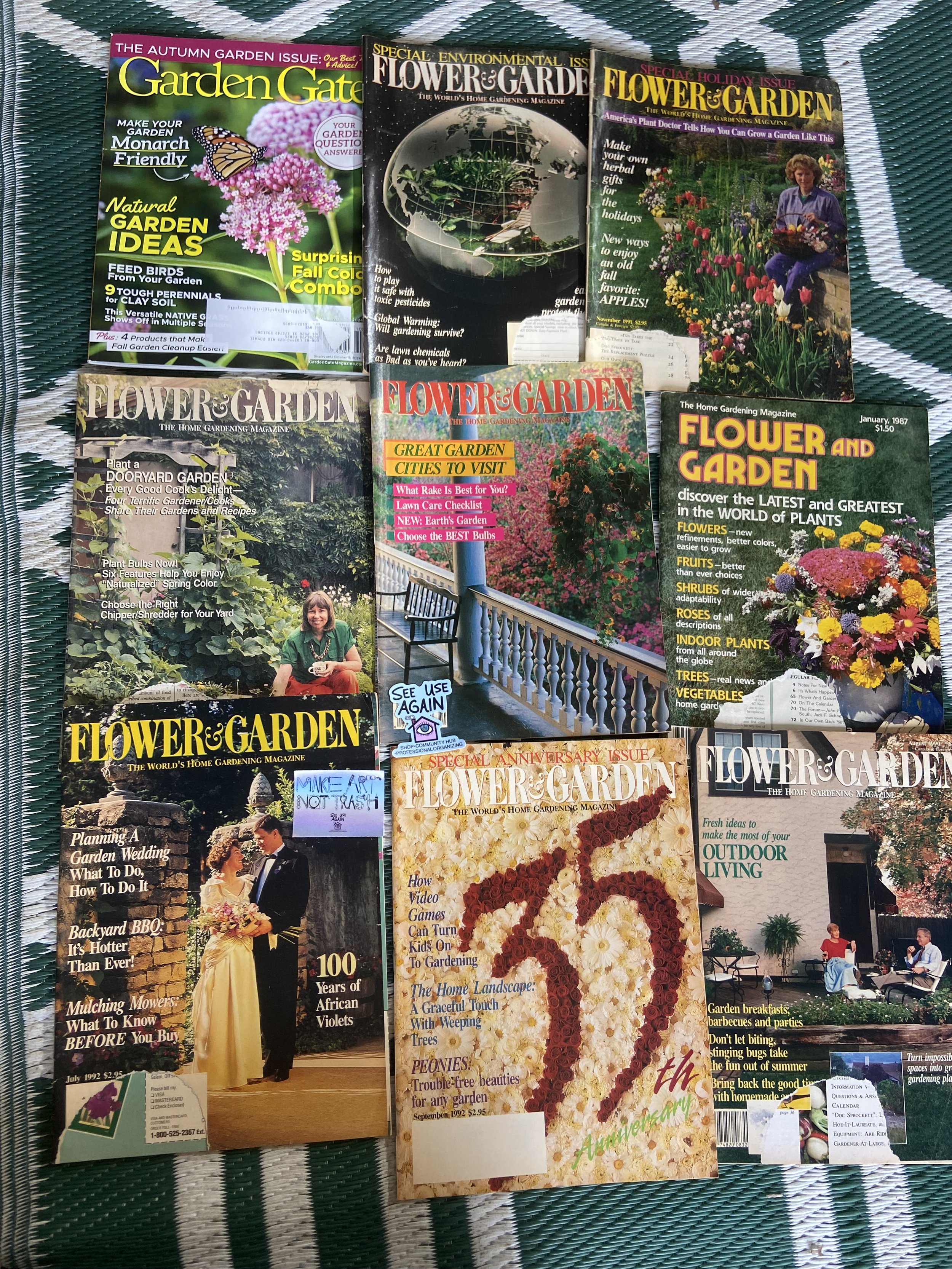 Vintage Flower and Garden Magazines