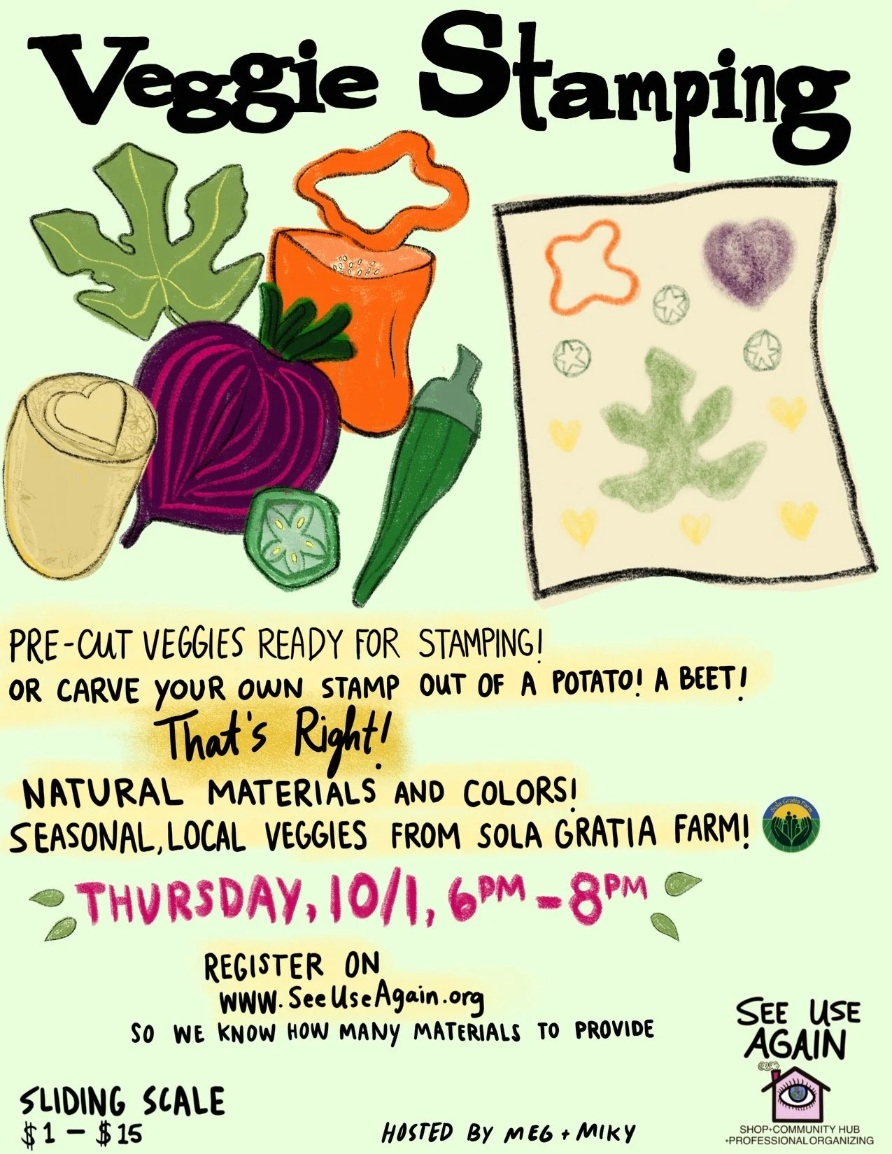 Veggie Stamping