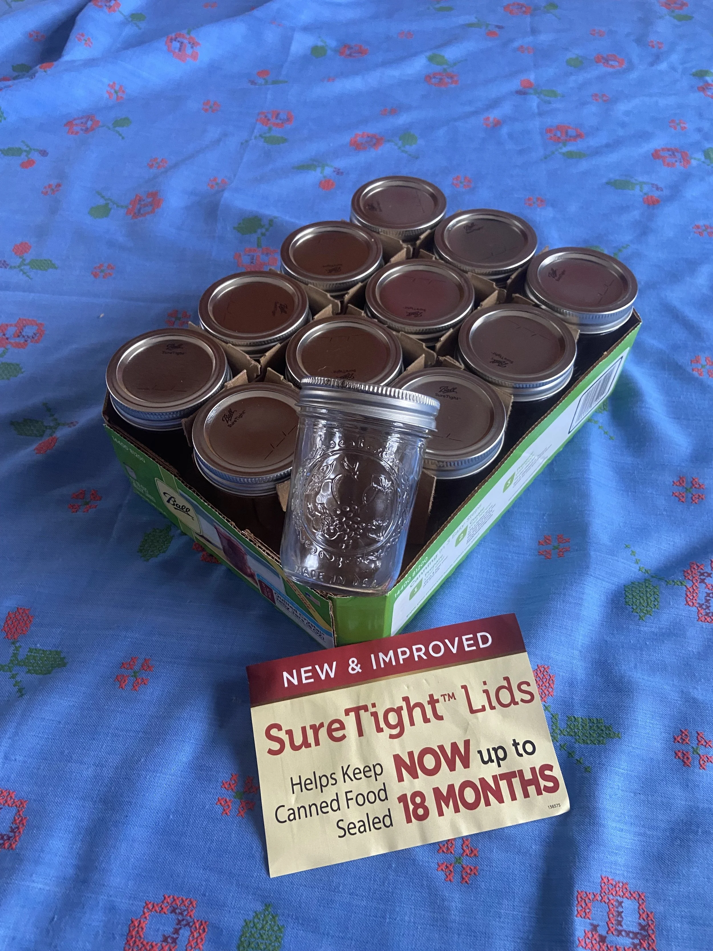 Set of 12 Bell Brand Jam Jars