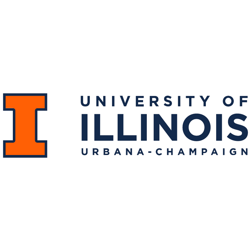 Logo of the University of Illinois Urbana-Champaign with an orange 'I' and the university name in blue text.