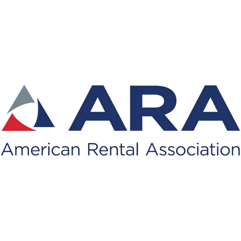 Logo of the American Rental Association, featuring stylized house and building icons with the text 'ARA' and 'American Rental Association'.
